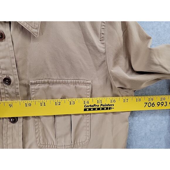 Lauren Jeans Co RALPH LAUREN Womens Sz 2 Dress Cotton Safari Tan Roll Tabs Belt - Picture 12 of 16